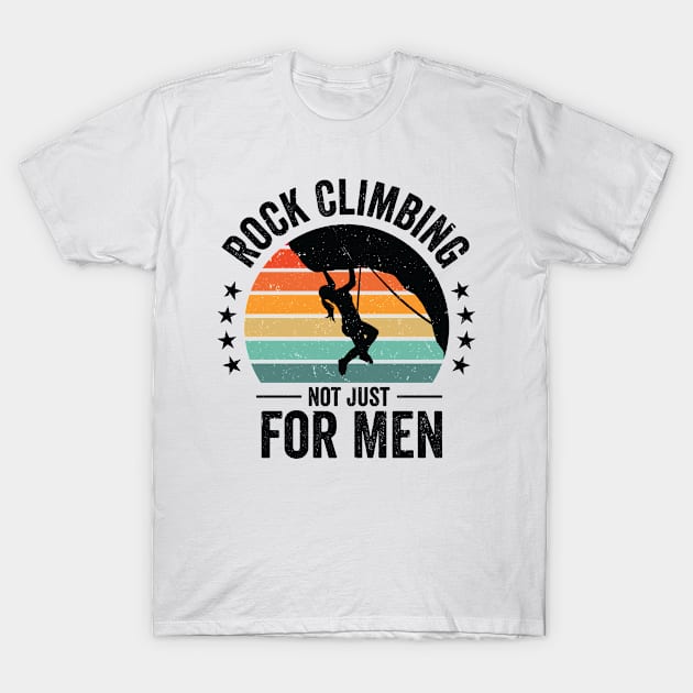 International Women's Day Mountain Retro Rock Climbing T-Shirt by Tom´s TeeStore